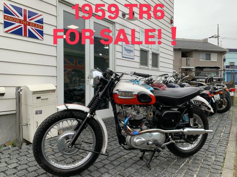 1959Triumph TR6″Trophy” Sale For ¥3,500,000- inc Tax